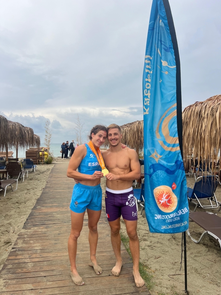 Tournoi international de Beach Wrestling pour Quentin