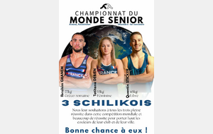 3 Schilkois aux championnats du Monde